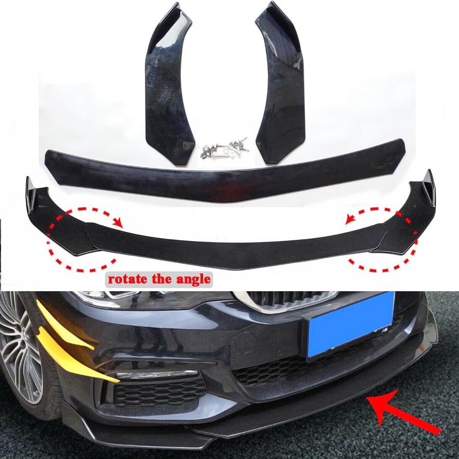 Universal Front Bumper Lip Body Kit Spoiler For Honda Civi Bmw Audi Benz Mazda Ebay